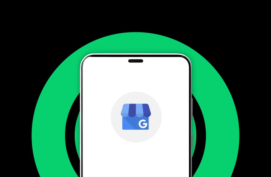 Google My Business on a phone