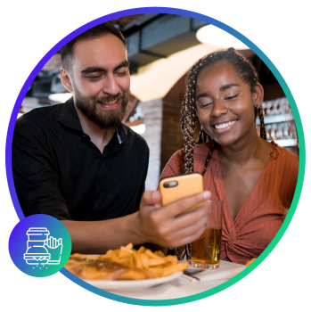 People enjoying content together on a phone