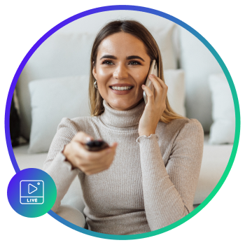 People enjoying content together on a phone